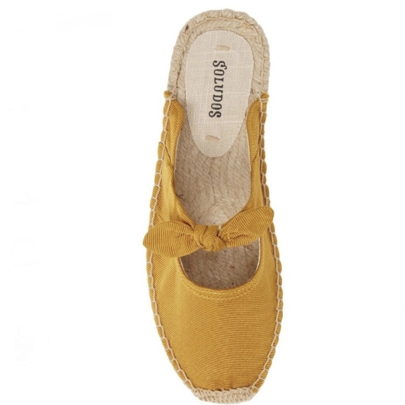 Soludos Alma Bow Espadrille Mule in Marigold Women's 8.5 - Picture 3 of 12